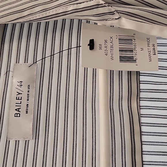 NWT Bailey/44 Striped Cross Body Tie Dress - Picture 4 of 8